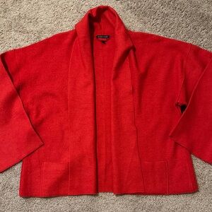 Eileen Fisher Vibrant Red Blazer